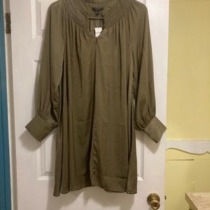NWT Banana Republic Olive Green Long Sleeve Tunic Sz L